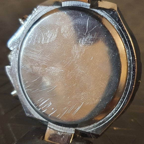 2 for $20😃Geneva Silver/Black Rhinestone Silicone Men's Watch - Picture 3 of 3